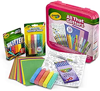 Crayola All That Glitters Art Case Coloring Set, Toys, Gift for Kids Age 5+