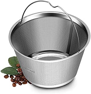 4-5 Cup Reusable Permanent Basket Coffee Filters, Coffee Filters 4 Cup, Perfect Fit Mr Coffee Coffee Makers and Brews, Replace 4 Cup Mr Coffee Gold Tone Coffee Filters