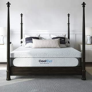 Classic Brands Cool Gel Chill Memory Foam 14-Inch Mattress with 2 BONUS Pillows | CertiPUR-US Certified | Bed-in-a-Box, Queen