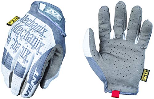 Mechanix Wear MSV-00-010 - Specialty Vent Work Gloves (Large, Grey/White)