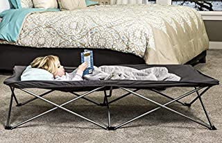 Regalo My Cot Extra Long Portable Bed, Includes Fitted Sheet, Gray