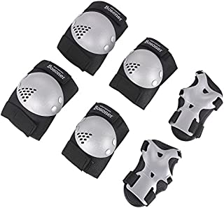 BOSONER Kids/Youth Knee Pad Elbow Pads Guards Protective Gear Set for Roller Skates Cycling BMX Bike Skateboard Inline Skatings Scooter Riding Sports, Wrist Guards Toddler for Multi-Sports Outdoo