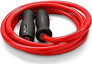 EliteSRS Muay Thai Power Rope 2.0 - Thick 12mm PVC Cord - Heavy Training Jump Rope (1.5 LB) - Upgraded with Dual Ball Bearings for Smooth Spin - Heavy Duty 4.75