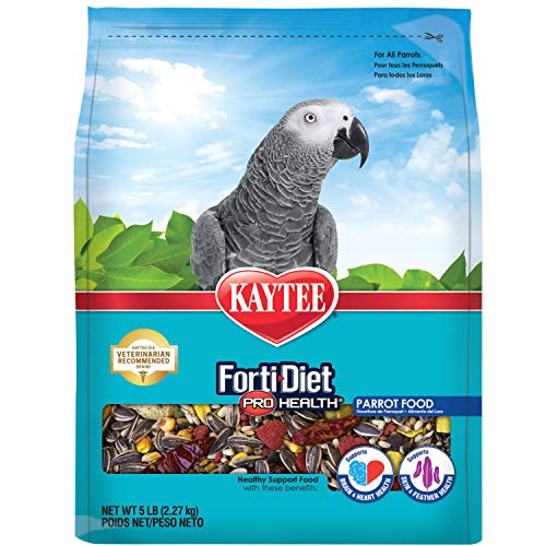 Kaytee Forti Diet Pro Health Bird Food For Parrots, 5-Pound