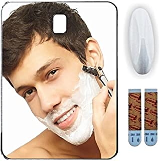 Fog Free Shower Mirror ~ Large Size Premium Fogless for No Fog Shaving ~ Anti Fog Mirror Includes 3M Command Hook for Bath ~ Won't Fall ~ Surface Safe Hanging ~ Movable by Shave Pal