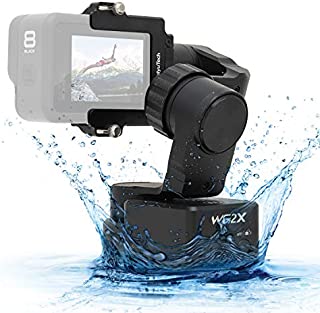 FeiyuTech Official WG2X 3-Axis Gimbal for GoPro Hero 8/7/6/5/4 Wearable Stabilizer Bike Bicycle/Helmet/Car Mounting Gimble for Action Camera Replace with Hero 8 Adapter to Work with Hero 8 Camera