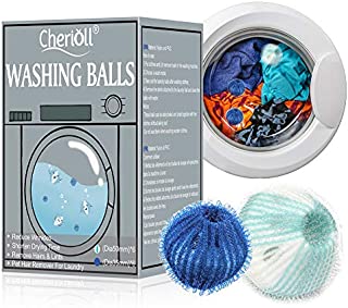 Washing Ball, Lint Remover Balls, Laundry Wash Balls,Hair Remover for Laundry, Pet Hair Dryer Ball Lint Remover for Laundry, Reusable Dryer Balls, 12PCS