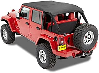 Bestop 5259435 Black Diamond Safari-Style Bikini Top for 2010-2018 Wrangler JK Unlimited