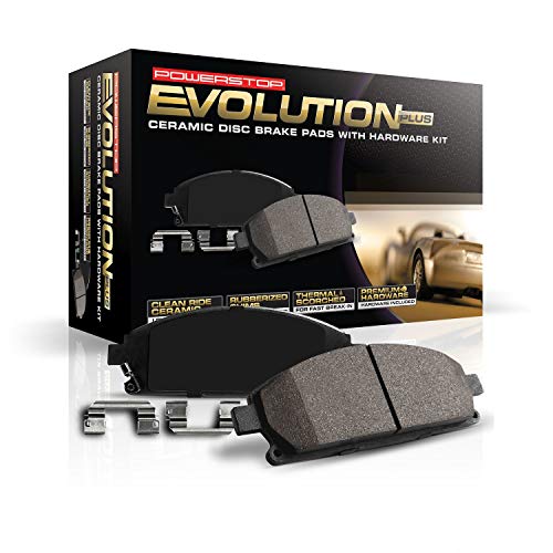 Power Stop 17-1409, Z17 Front Ceramic Brake Pads with Hardware