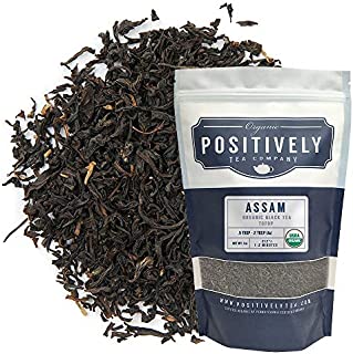 Positively Tea Company, Organic Assam TGFOP Black Tea, Loose Leaf, 16 Ounce