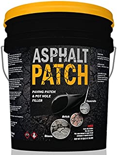 ASPHALT PATCH & POTHOLE FILLER 56 lb Pail | Pothole Repair Kit | Driveway Patch | Paving Patch - 5 Gallon Pail