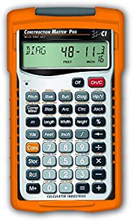 Calculated Industries 4065 Construction Master Pro Advanced Construction Math Feet-inch-Fraction Calculator for Contractors, Estimators, Builders, Framers, Remodelers, Renovators and Carpenters