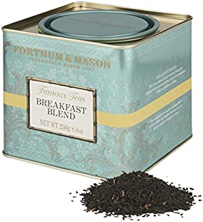 Fortnum and Mason British Tea, Breakfast Blend 250g Loose English Tea in a Gift Tin Caddy (1 Pack)