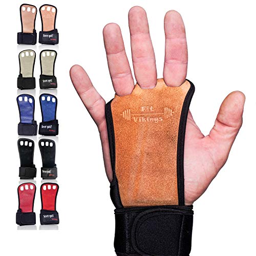 Gymnastics Grips - Gloves for Crossfit - Workout Gloves with Wrist Wraps - Weight Lifting Gloves - Gym Gloves for Pull Up - Fitness Hand Grips - Calisthenics Equipment