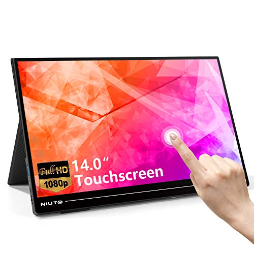 Portable Touch Monitor Travel Screen Second Touchscreen External Dual Full HD USB C Computer Gaming for Laptop 14.0 Inch 1920 X 1080 IPS Eye Care