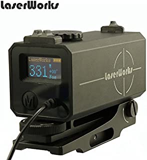 LaserWorks LE-032 Riflescope Mate rangefinder 700M Mini Tactical Outdoor Hunting Shooting Range Finder Archery Crossbow Sight Target Scope Black