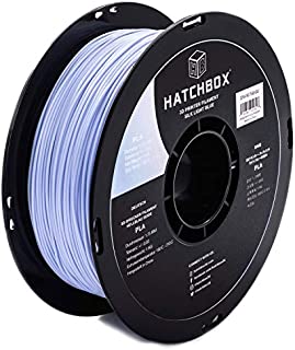 HATCHBOX Silk PLA 3D Printer Filament, Dimensional Accuracy +/- 0.03 mm, 1 kg Spool, 1.75 mm, Light Blue