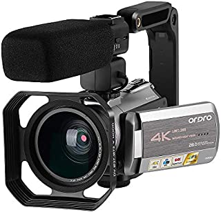 Video Camera 4K Camcorder ORDRO 4K Ultra HD 30FPS Digital Video Camera WiFi Recorder IR Night Vision 3.1