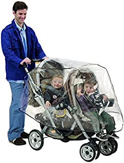 NUBY Double Stroller Rain Cover, Clear Vinyl