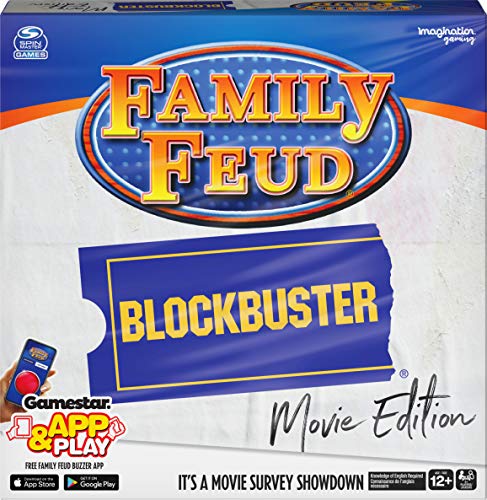 Family Feud Blockbuster, Party Quiz Board Game, for Adults and Kids Ages 12 and up