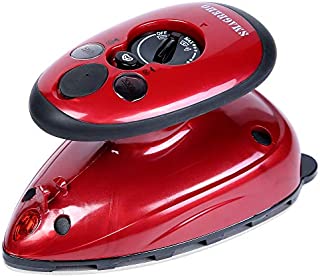 SMAGREHO Mini Travel Steam Iron with Dual Voltage, Anti Slip Handle and Non-Stick Teflon Soleplate Iron