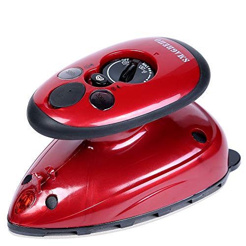 SMAGREHO Mini Travel Steam Iron with Dual Voltage, Anti Slip Handle and Non-Stick Teflon Soleplate Iron