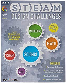 Creative Teaching Press STEAM Design Challenges Resource Book, 6th Grade - 8th Grade (Science, Technology, Engineering, Art, Math) (8213)