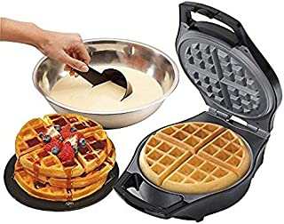 J-Jati Waffle Maker Belgian Waffle Maker Machine Belgian Waffle Maker for Individual Waffles, Paninis, Hash browns, other on the go Breakfast, Lunch, or Snack White SW228-W