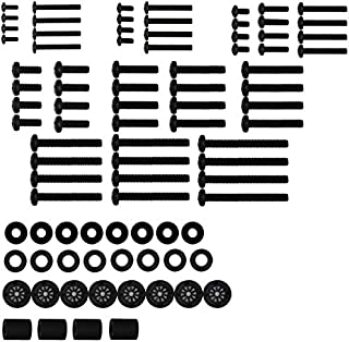 WALI Universal TV Mounting Hardware Kit Set Includes M4 M5 M6 M8 TV Screws and Spacer Fit Most TVs up to 80 inch (UVSP), Black