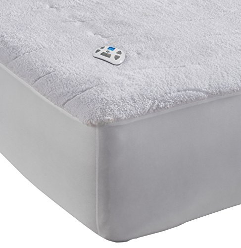 Serta | Luxurious Sherpa Plush Heated Electric Mattress Pad with Hypoallergenic Fill King