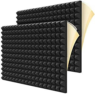 Dailycooper 12 Pack Self-adhesive Sound Proof Foam Panels, 2