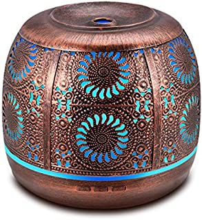 Ominihome Essential Oil Diffuser, 500ml Metal Diffuser for Essential Oils with Waterless Auto Shut-Off Protection, Ultrasonic Cool Mist Humidifier, Aromatherapy Diffuser for Home Decor, Large Room