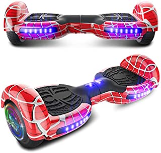 CHO Spider Wheels Series Hoverboard UL2272 Certified Hover Board Electric Scooter with Built in Speaker Smart Self Balancing Wheels (Spider Cherry)