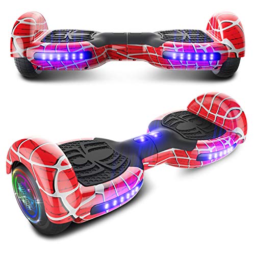 CHO Spider Wheels Series Hoverboard UL2272 Certified Hover Board Electric Scooter with Built in Speaker Smart Self Balancing Wheels (Spider Cherry)