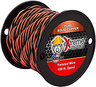 Extreme Dog Fence 16 Gauge Transmitter Wire - 100 Foot Spool of Pre-Twisted Cable - Compatible with All Wired Electric Dog Fence Systems