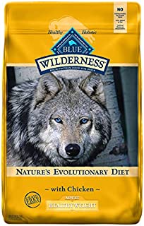 Blue Buffalo Wilderness High Protein, Natural Adult Healthy Weight Dry Dog Food, Chicken 24-lb