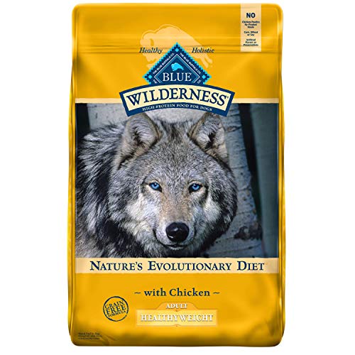 Blue Buffalo Wilderness High Protein, Natural Adult Healthy Weight Dry Dog Food, Chicken 24-lb