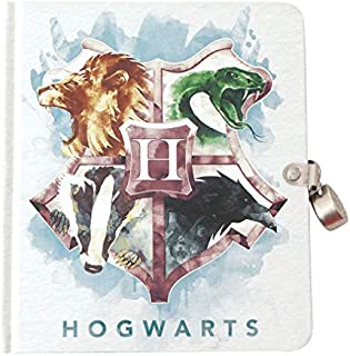 Playhouse Harry Potter Houses of Hogwarts Lock & Key Lined Page Diary for Kids