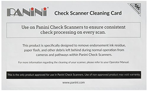 Panini Check Scanner Cleaning Cards featuring Waffletechnology (15 cards)