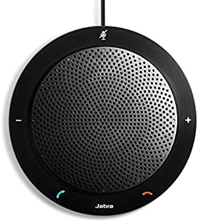 Jabra Speak 410 Corded Speakerphone for Softphones  Easy Setup, Portable USB Speaker for Holding Meetings Anywhere with Outstanding Sound Quality