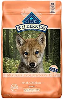 Blue Buffalo Wilderness High Protein, Natural Puppy Large Breed Dry Dog Food, Chicken 24-lb