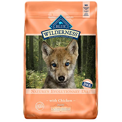 Blue Buffalo Wilderness High Protein, Natural Puppy Large Breed Dry Dog Food, Chicken 24-lb