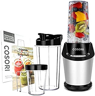 COSORI Blender for Shakes and Smoothies, 10-Piece 800W Auto-Blend High Speed Smoothie Blender/Mixer for Ice Crushing Frozen Fruits, 2x 24oz Cups, 1x 12oz Cup, 2-Year Warranty, ETL Listed/FDA Compliant