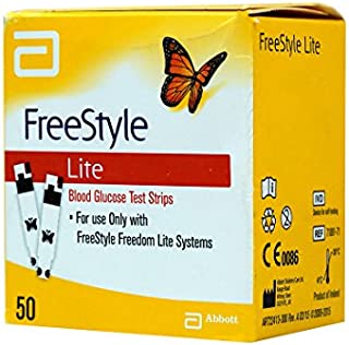 Freestyle lite glucose test strips 50 count