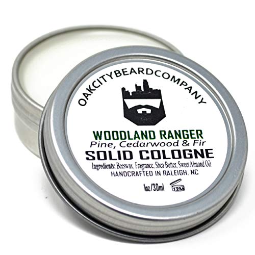 OakCityBeardCo. - Woodland Ranger - Men's Solid Cologne - 1oz - Pine - Cedarwood - Fir - Fall & Winter Collection