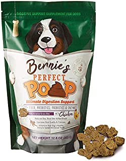 Perfect Poop Digestion & General Health Supplement for Dogs: Fiber, Prebiotics, Probiotics & Enzymes Relieve Digestive Conditions, Optimize Stool, and Improve Health (Chicken, 12.8 oz)