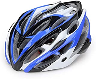 Fine Bike Helmet, Bicycle Helmets Men Women Sports Outdoor Safety Helmet for Road & Mountain, Adjustable Adult Lightweight Microshell Bicycle Helmet (Blue)