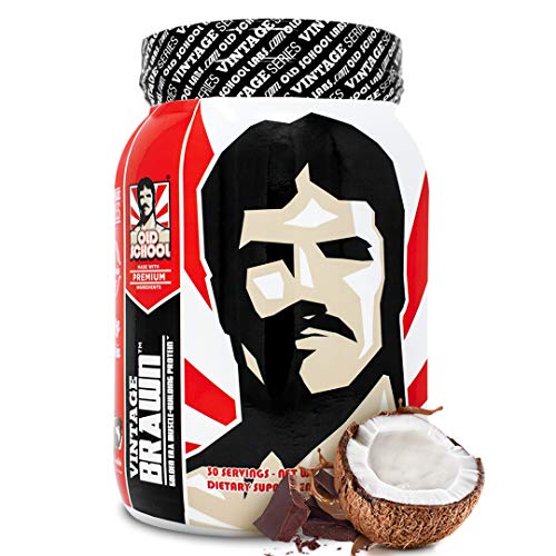 VINTAGE BRAWN Protein - Muscle-Building Protein Powder - The First Triple Isolate of Premium Egg, Milk (Whey and Casein), and Beef Protein - Chocolate Coconut with Zero Sugars and No Artificials