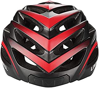 LIVALL BH62 Smart Bling Bike Helmet with Lights LED on The top and Back, Built-in Windbreak Mic, G-Sensor, Bluetooth Speaker, with Bling Jet Controller Cycling Helmet (Black/RED)