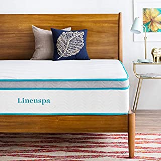 LINENSPA 12 Inch Gel Memory Foam Hybrid Mattress - Ultra Plush - Individually Encased Coils - Sleeps Cooler Than Regular Memory Foam - Edge Support - Quilted Foam Cover - Full